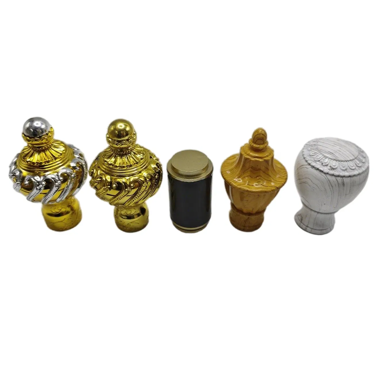 Elegant Decorative Drapery Rod Finials for Stylish Curtain Sets
