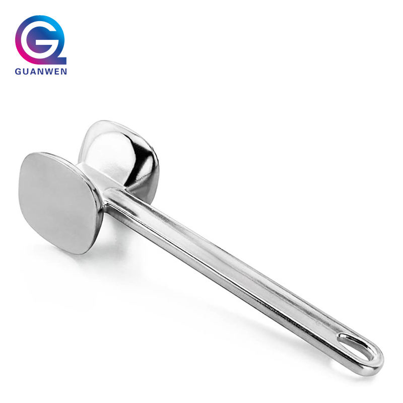 10 Inch Kitchen Tools Solid Heavy Duty Aluminum Meat Hammer Heavy Sturdy Meat Mallet Steak Tenderizer Hammer