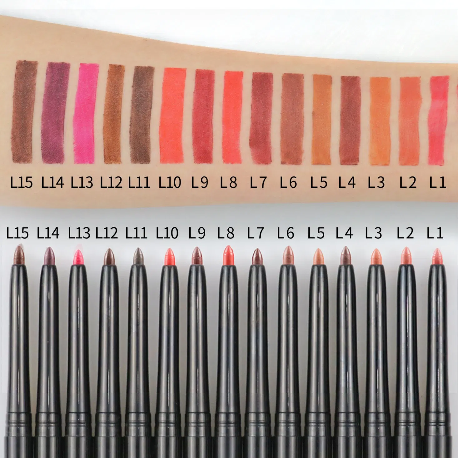 Matte Waterproof Lip Liner Pencil Private Label Custom Logo Vegan Cream Lipliner