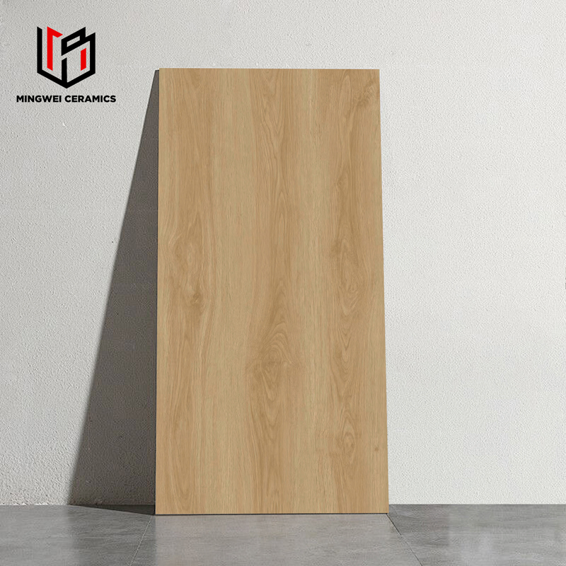 Matte Strip Wooden Grain Series 600X1200mm Porcelain Floor and Wall Tile, Natural Wood Look Ceramic Tiles for Living Room, Bedroom, Kitchen, Bathroom