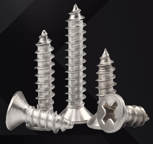 M1.7X4/5/6/8/10mm 304 Stainless Metal Steel Countersunk Head Phillips Self Tapping Head Mini Small Screws