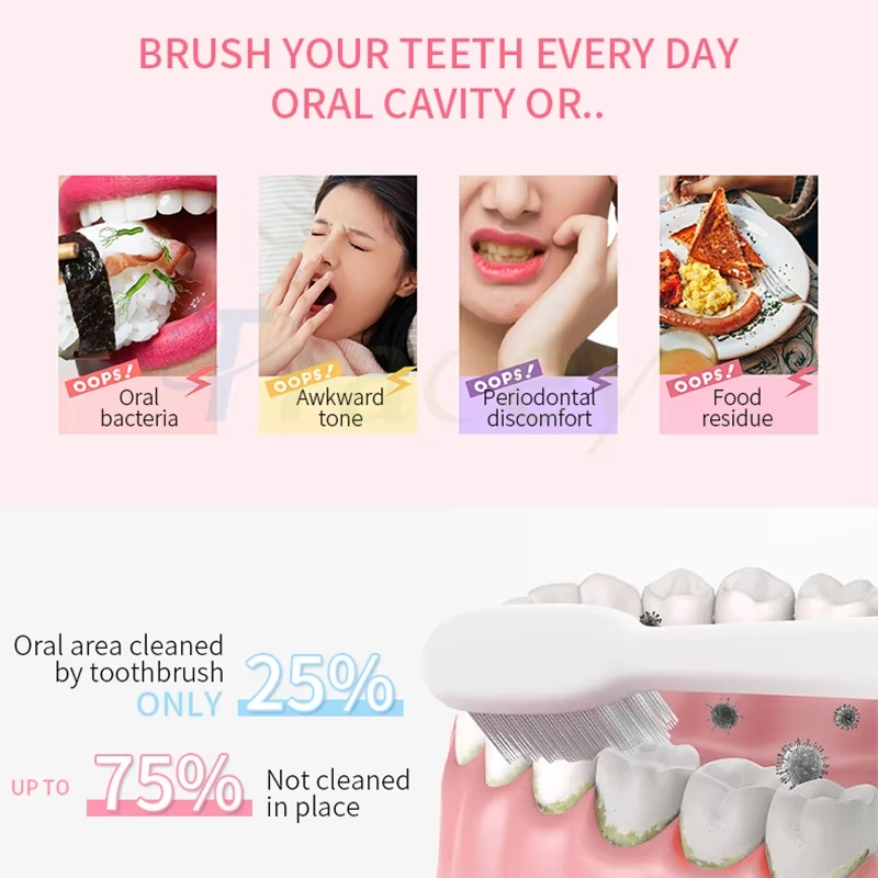 Private Label Peach Grape Lvint Lvouth Oral Cleaning Teeth Whitening Fresh Breath Mouthwash 500ml Portable for Home Travel Hotel