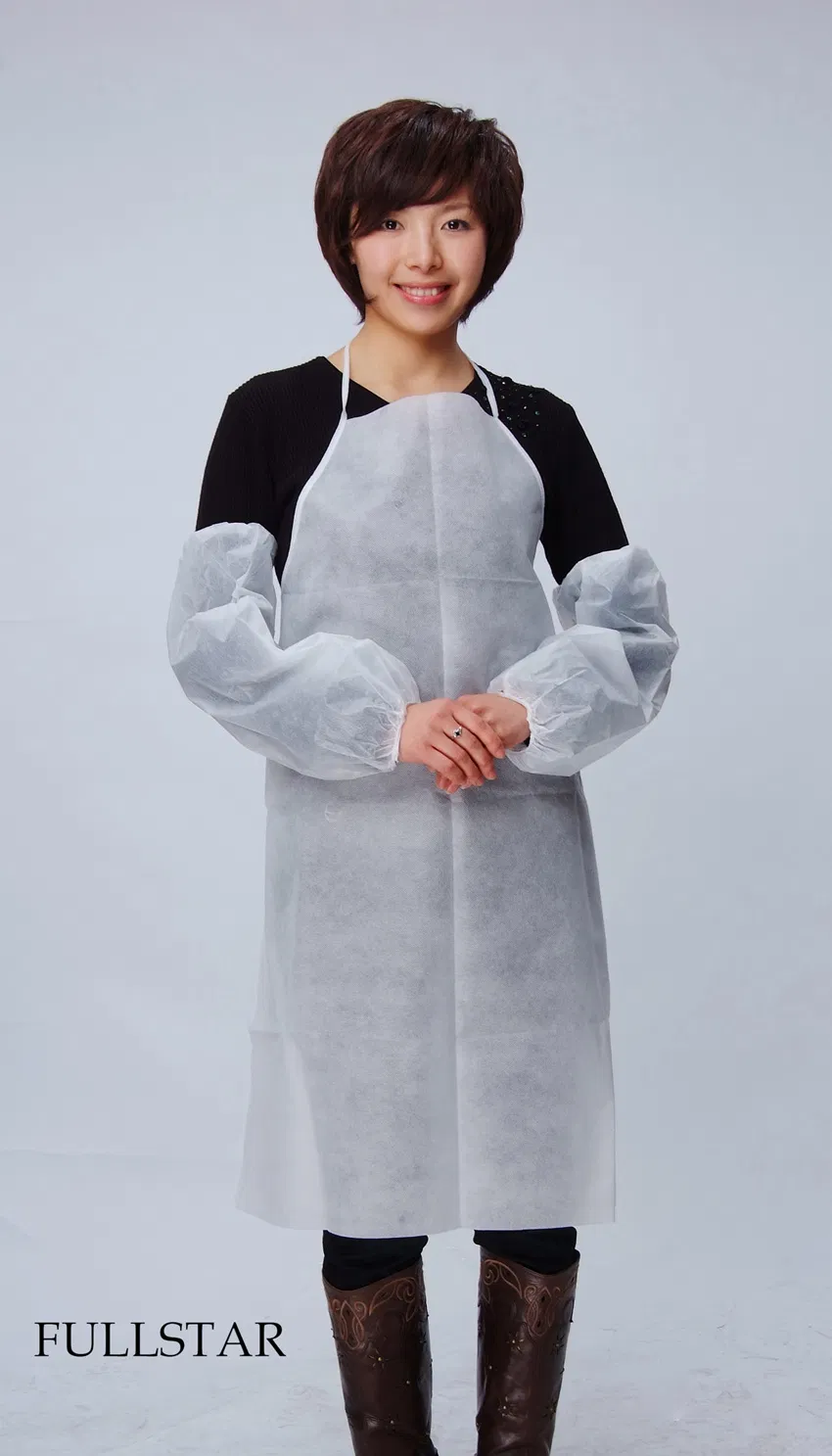Disposable Non Woven Laminated Film PE+PP Apron