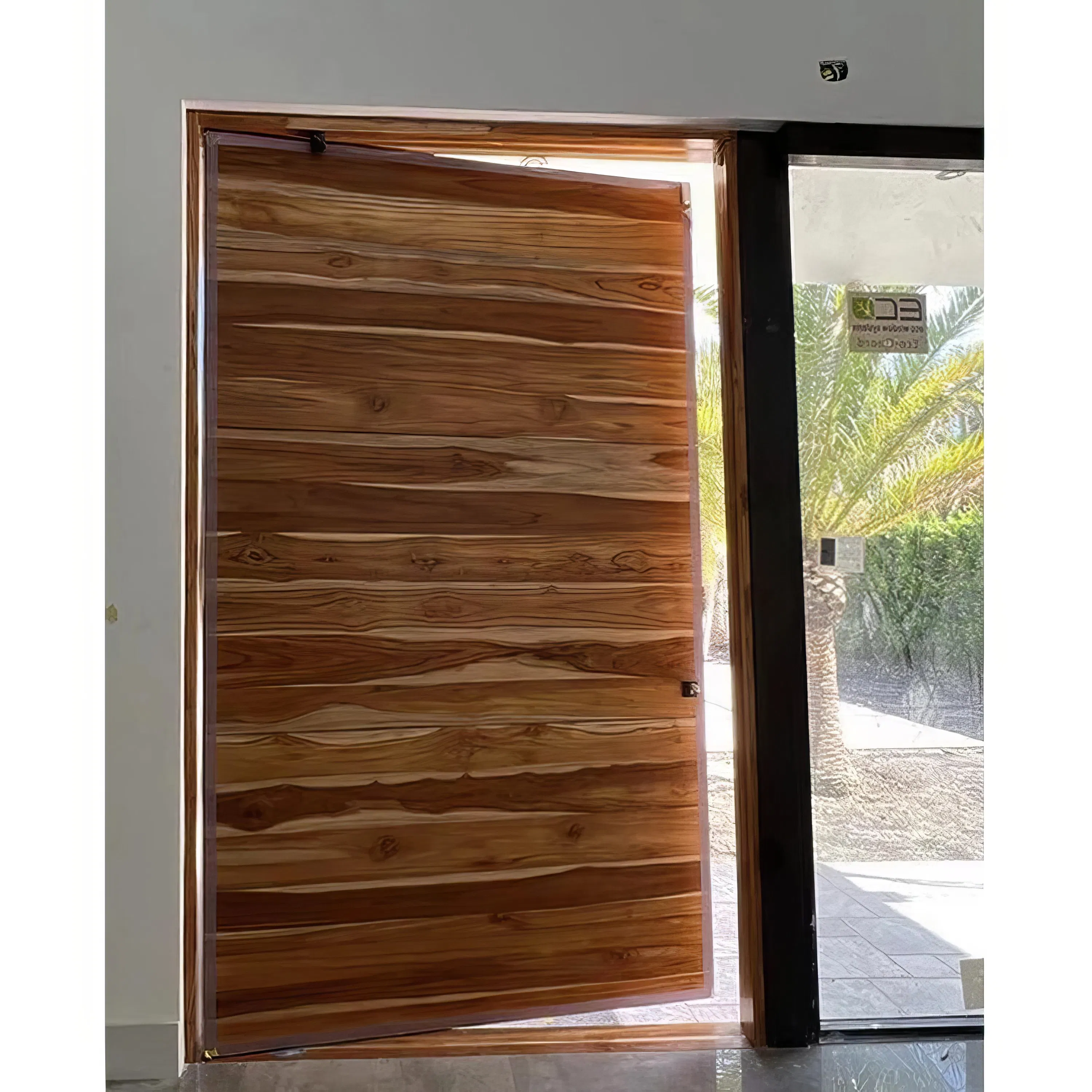 Stylish and Durable Wooden Pivot Door for Contemporary Spaces