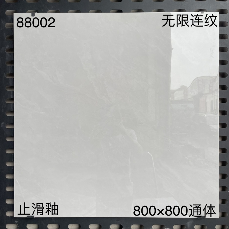 Elegant Grey Glossy Finish Full Body Marble Tile 800X800 Antislip Acid-Resistant Indoor Outdoor Porcelain Floor Tile Living Room