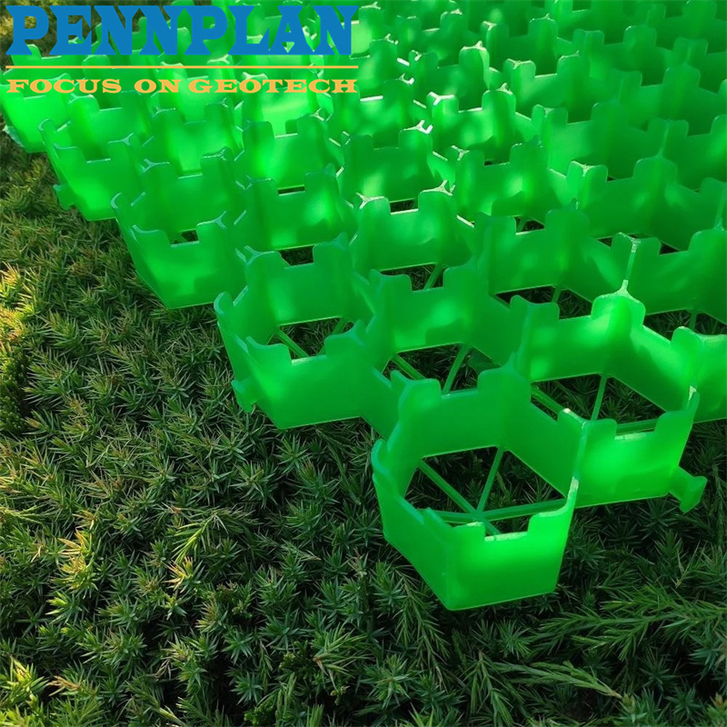 38mm, 48mm, 68mm Gravel Grid Pavers Plastic Permeable Car Grass Grid