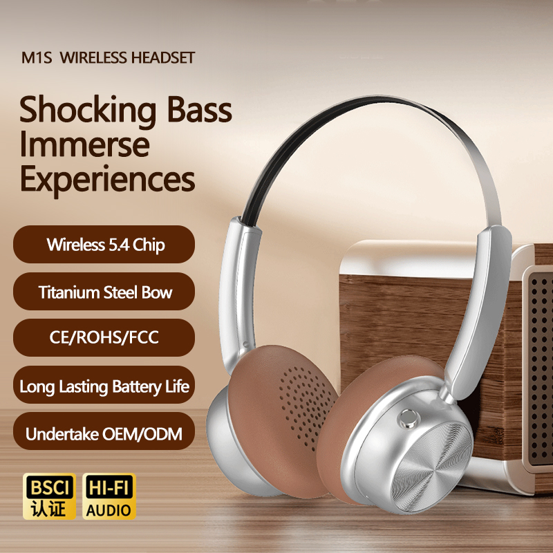 M1s Studio Sports Kopfhorer Cuffie Fone De Ouvido Bluetooth Ecouteur Audifono Over Ear Headset Headphone Auriculares