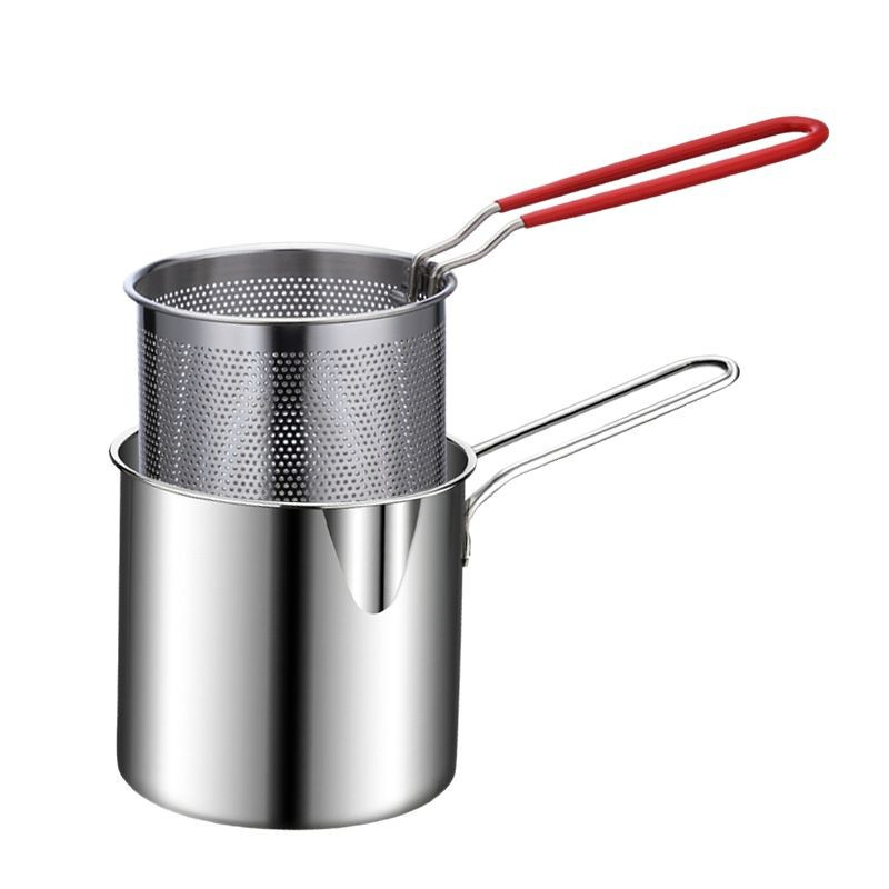 Stainless Steel Deep Fryer Pot with Oil-Saving Design