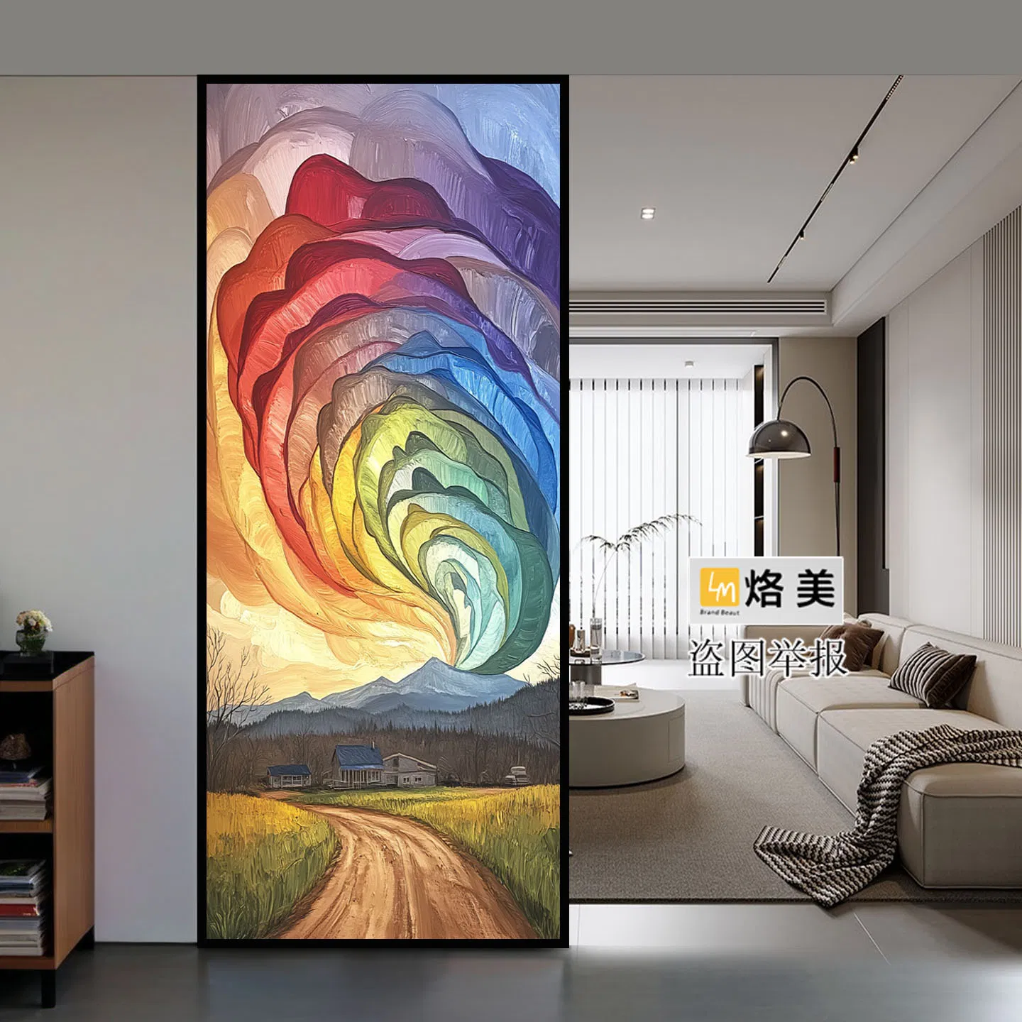 Original Art Glassliving Room Partition Screenentryway of The Residenceamerican Style