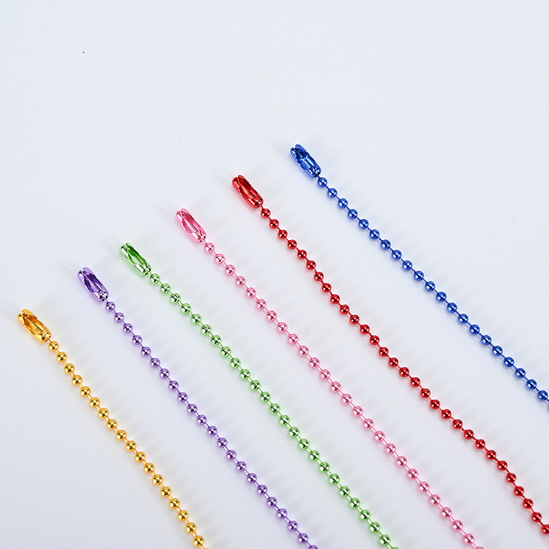 Stainless Steel Titanium Steel Bead Chain DIY Jewelry Pendant Tag Necklace Accessories