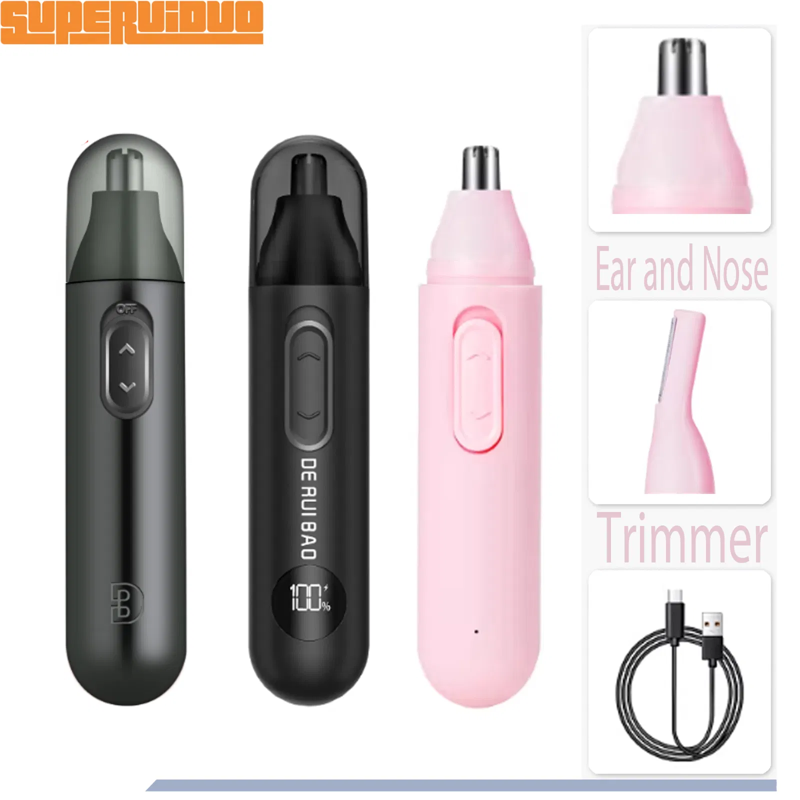 Precision Engineered Micro-Cutter System Nose Hair Trimmer