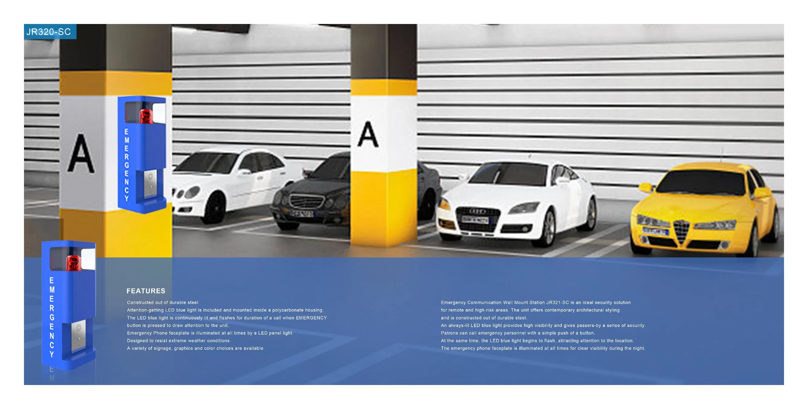 Outdoor SIP Intercom, Emergency Call Box, Emergency Call Station Telephone