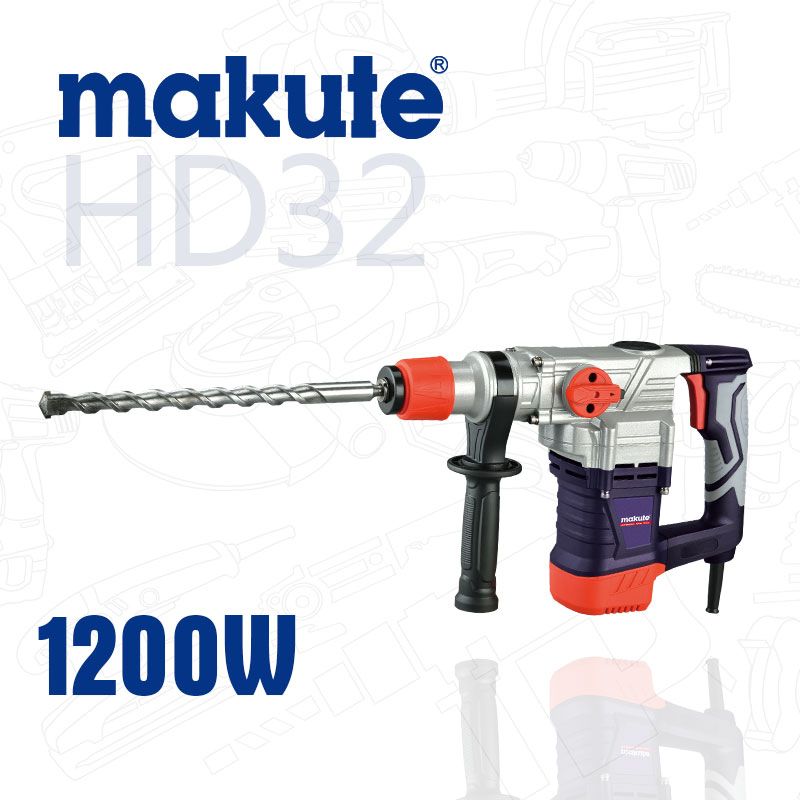 Makute 1200W 32mm Electric Rotary Hammer Rock Jack Drill CE