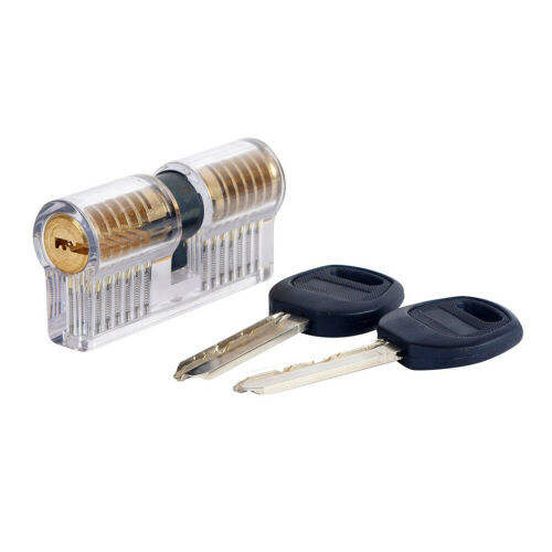 Clear Padlock Waterproof Locksmith Training Transparent Practice Padlock