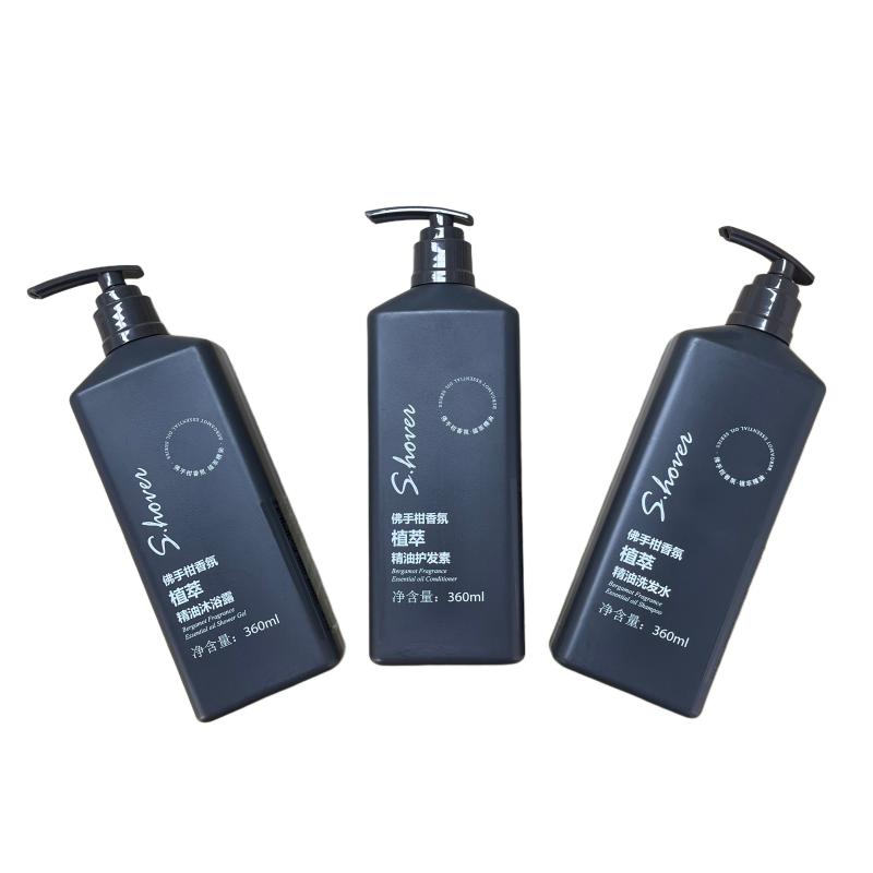 Customized Botanical Essential Oil Scented Shampoo and Shower Gel for Hotels, Motels, and Guest Rooms