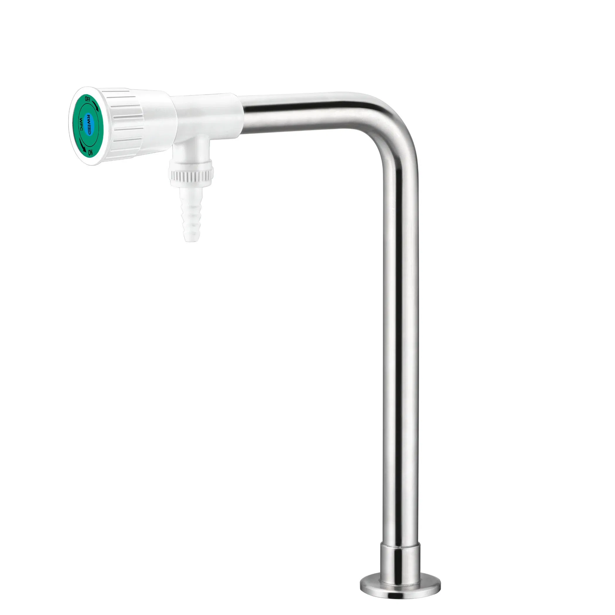 Лабораторный кран из нержавеющей стали, однорычажный