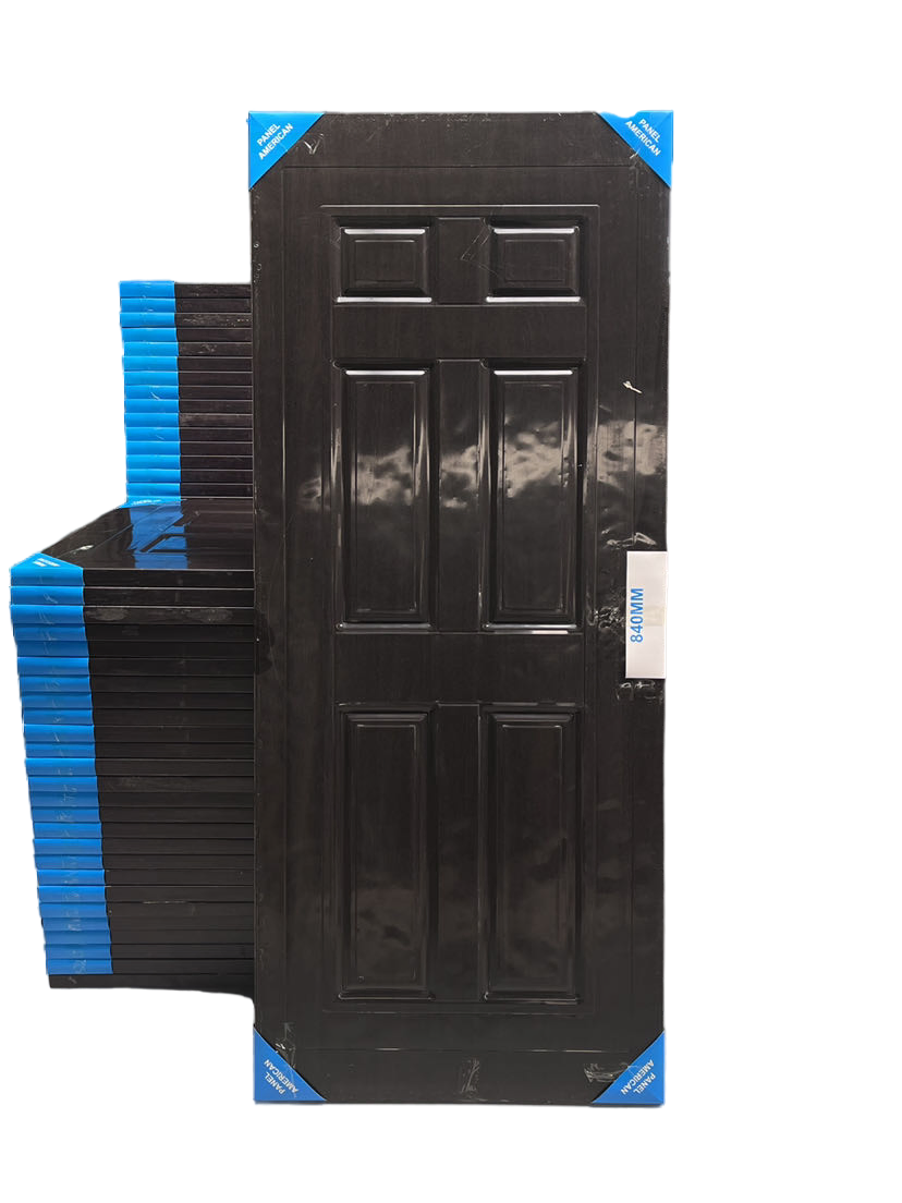 Top Level Black Steel and Wood Composite Door From China