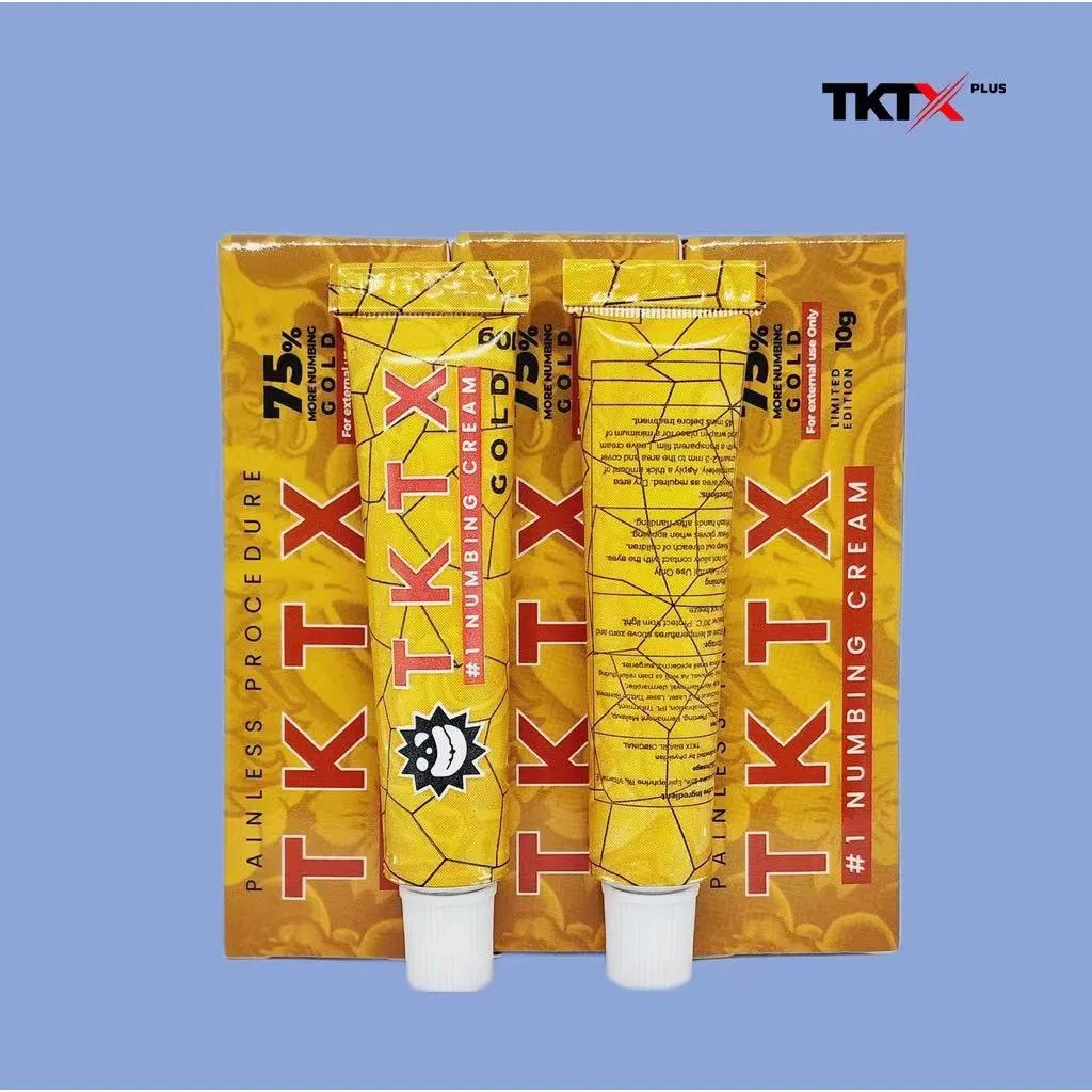 New Super Tktx 99% Gold 75% Numbing Cream Anesthetic Ointment Tattoo Supply