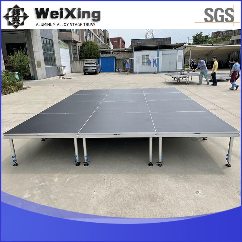 Customized Stage Podium Easy Install Aluminum Frame Height Adjustable Stage/Podium Concert Stage Platform