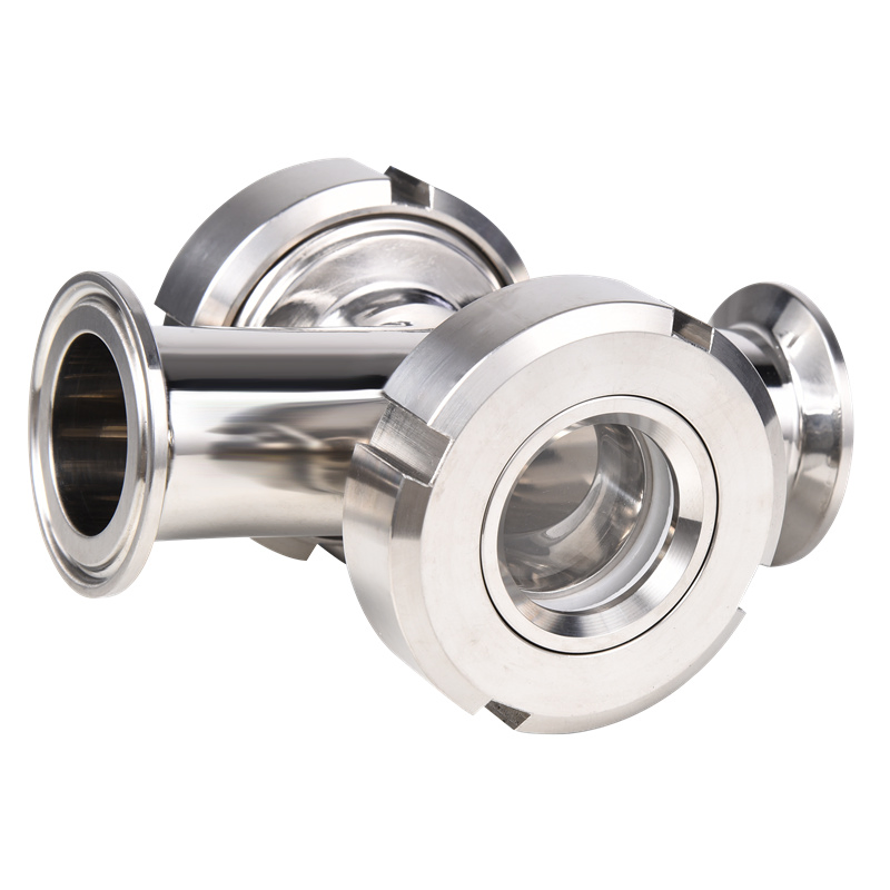 Sanitary Stainless Steel SS304 SS316 Cross Tube Type Sight Glass