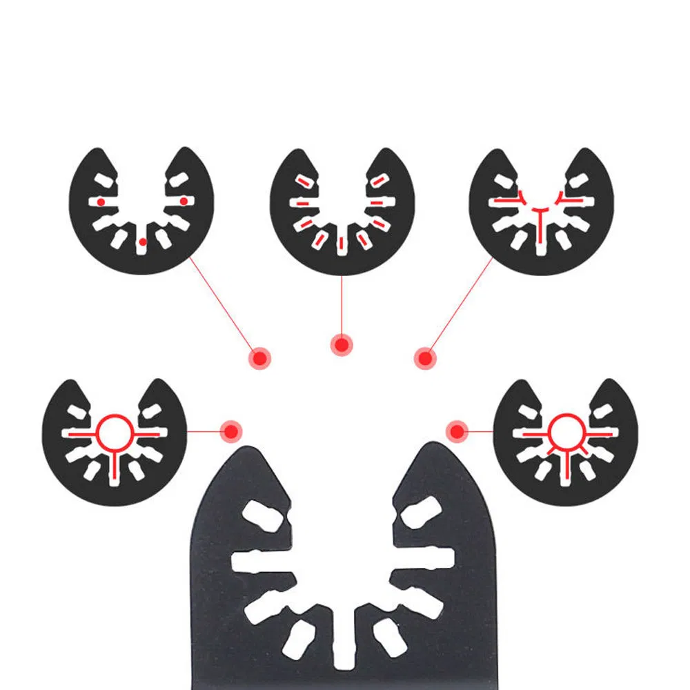 Multifunctional Quick Release Universal Oscillating Precision Tooth Saw Blade for Woodworking