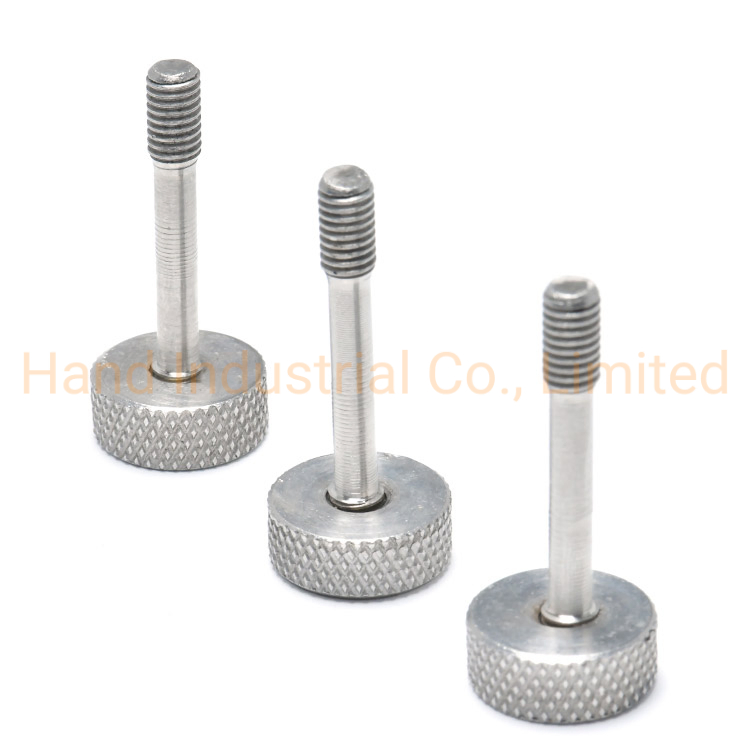 Винт панельный M4 с накатанной головкой, нержавеющая сталь