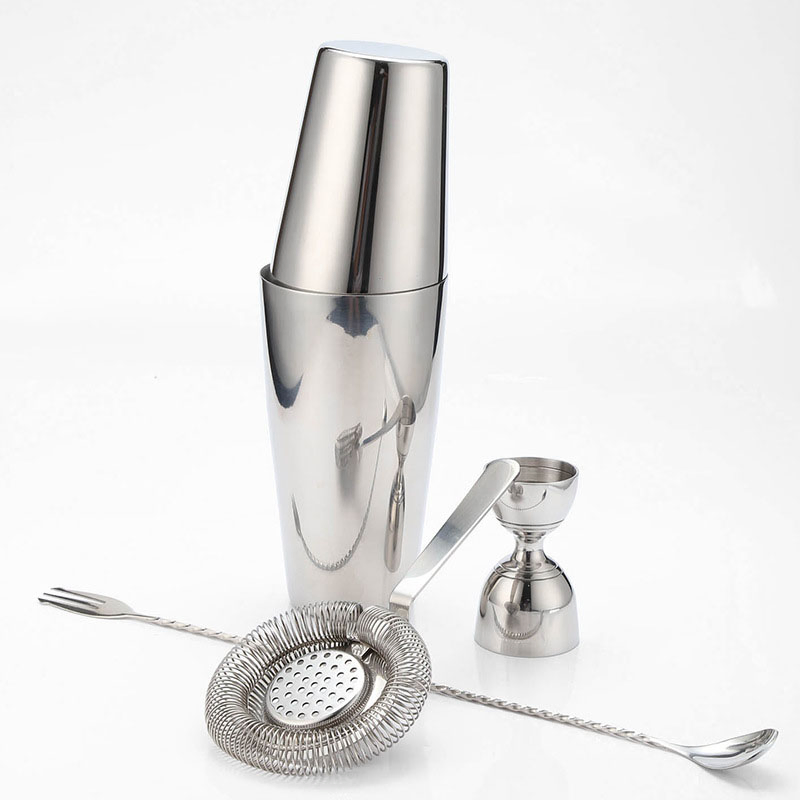 Бостонский шейкер для коктейлей, 550/750 мл, медное покрытие