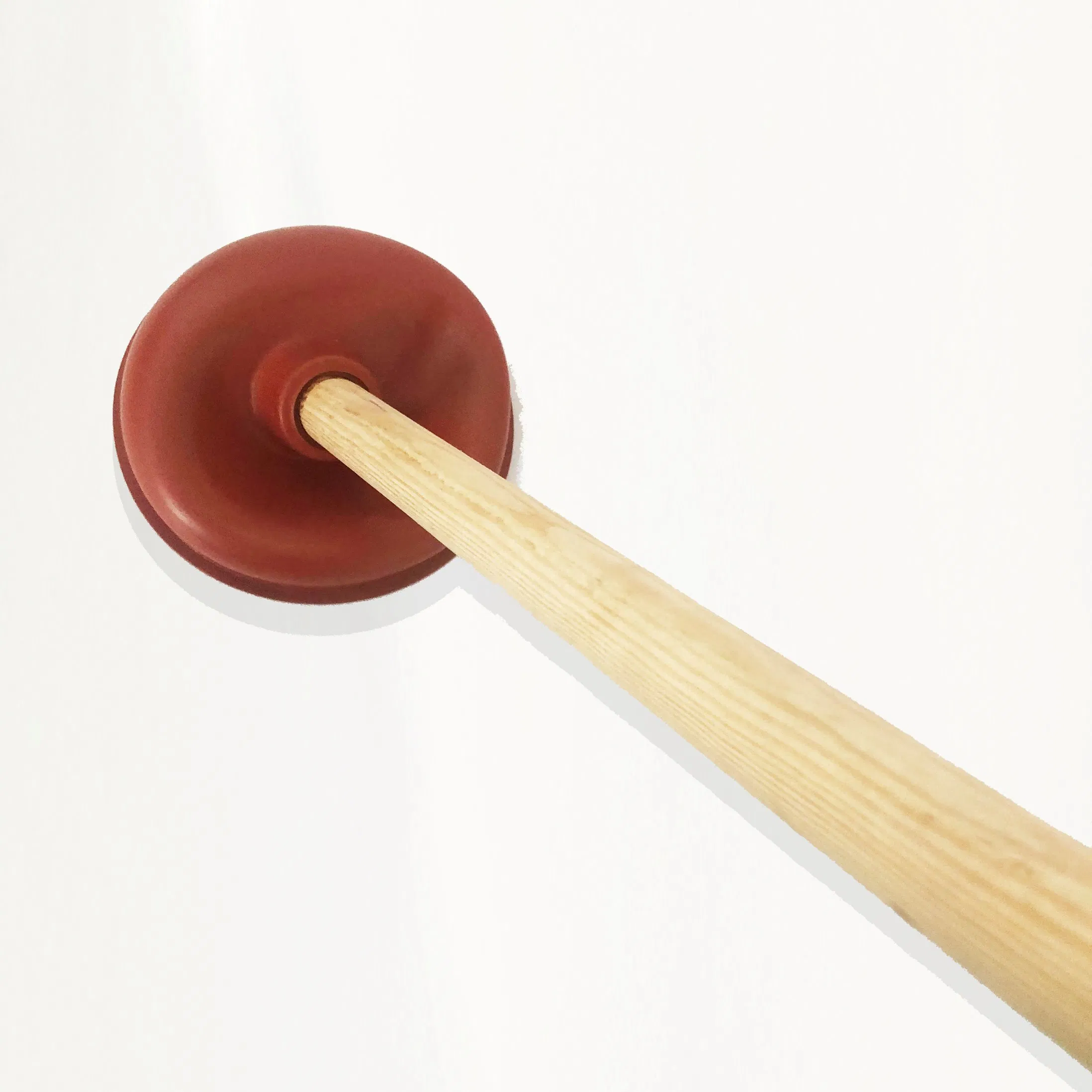 Plunger to to Fix Clogged Toilets and Drains Heavy Duty Force Cup Rubber Toilet Plunger with a Long Wooden Handle