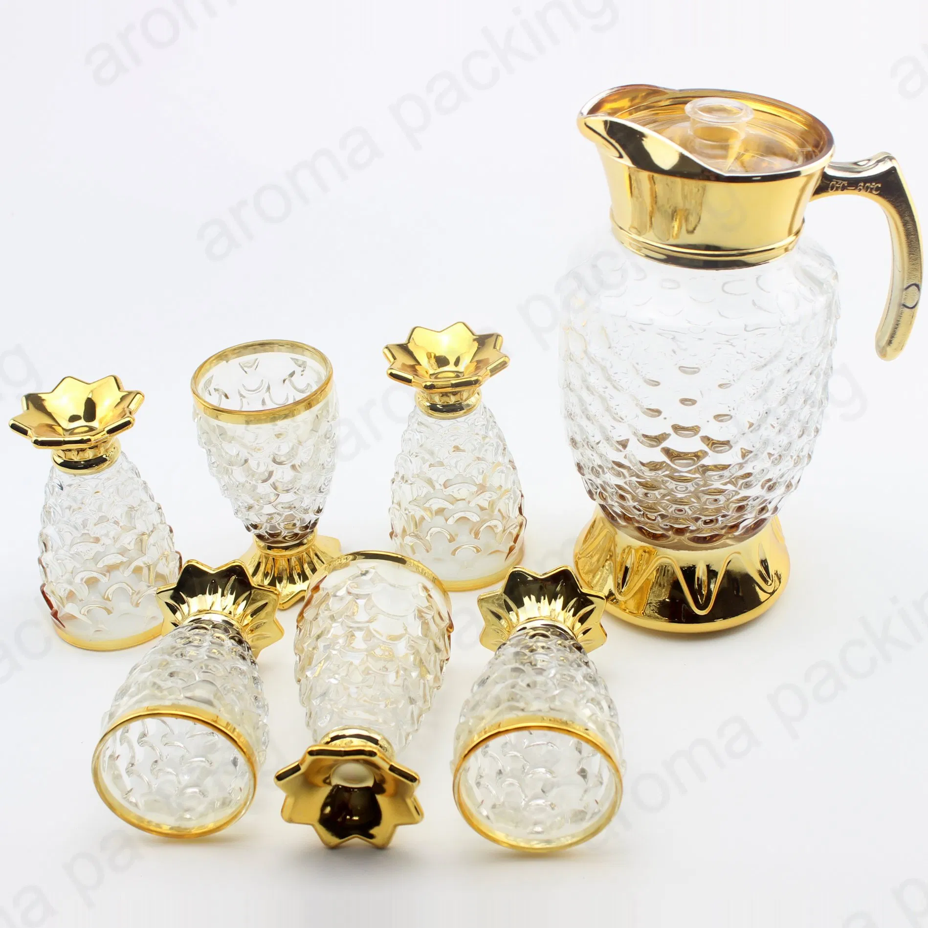 Wholesale Luxury Glass Wine Coffee Cup and Pot Set