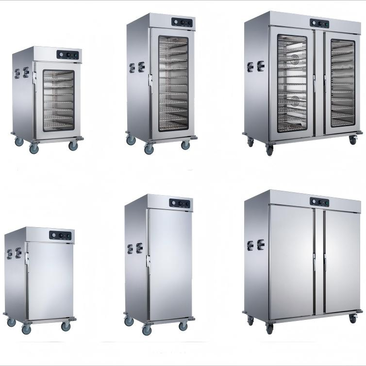 Commercial Kitchen Equipment Double Doors Electric Food Warmer Cabinet with Bwheels for Restaurants/Hotels/Banquet/Party