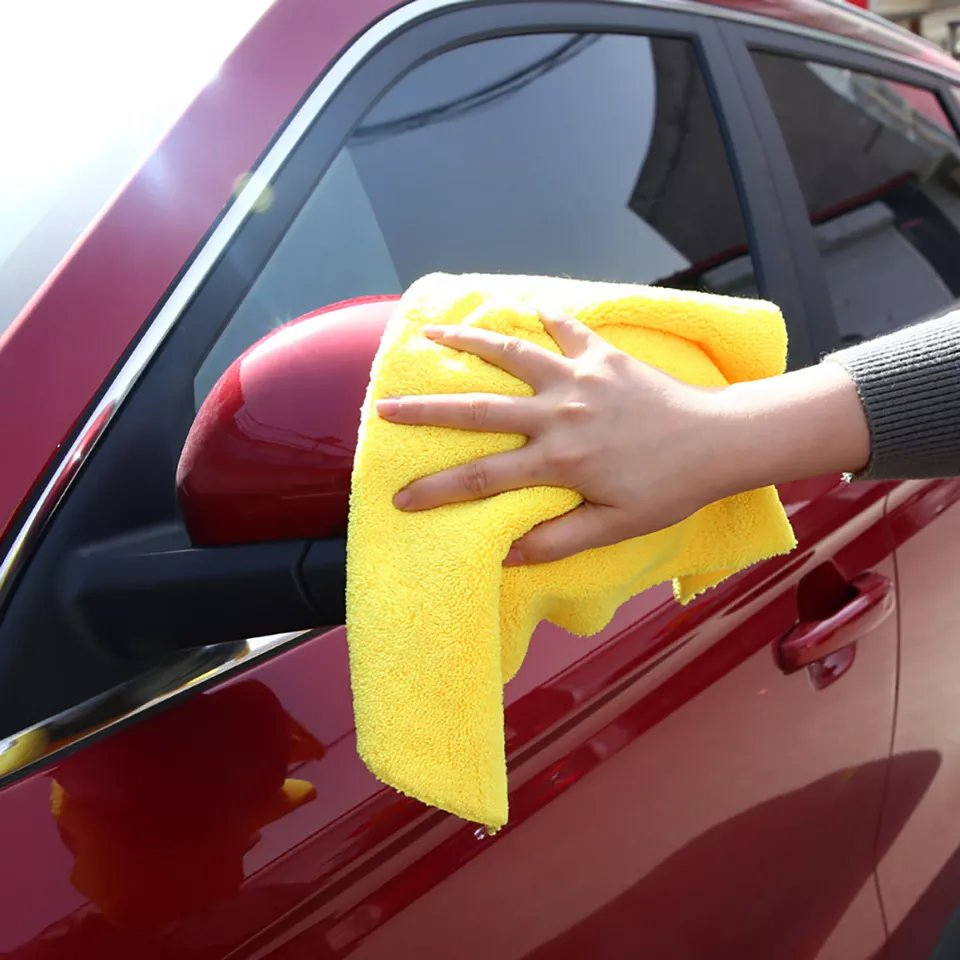 Hot-Selling 30*30cm, 40*40cm, Microfiber Edgeless Long Short Pile Towel for Car Wash and Polishing, Scratch-Free and Quick Drying