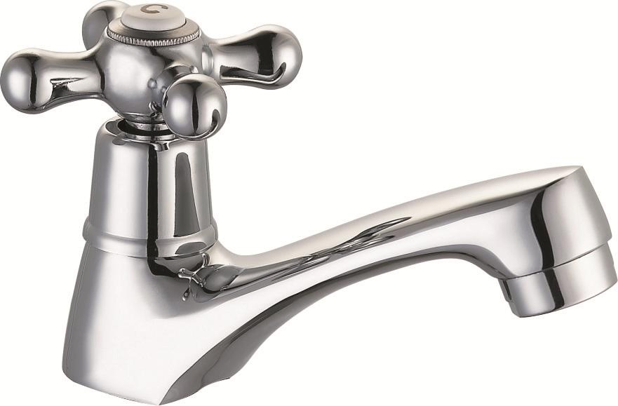 Cold Water Tap Zinc Material Bicock Basin Tap Zh-8500