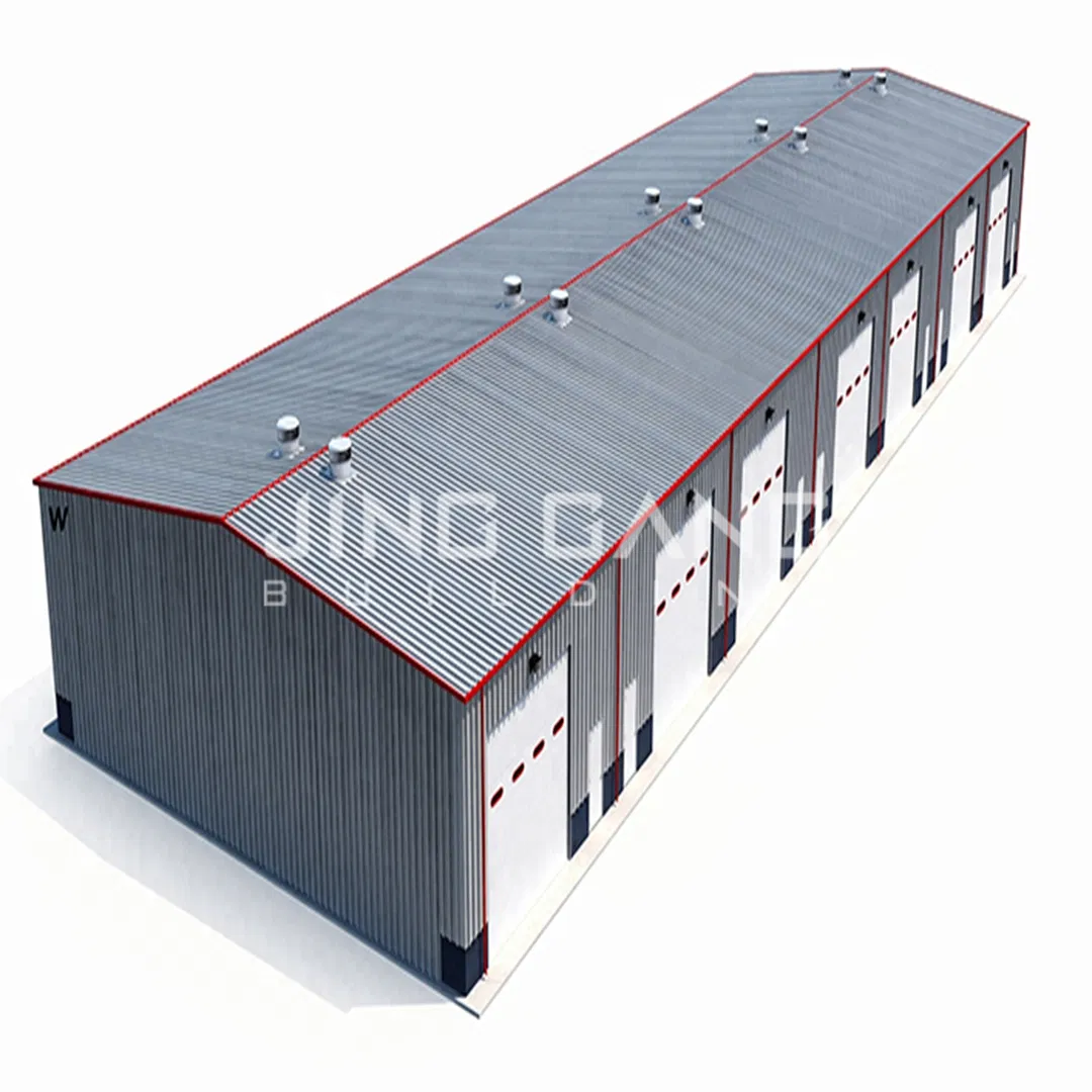 Commercial Steel Structure Industrial Construction Prefabricated Warehouse Workshop Building with H Column