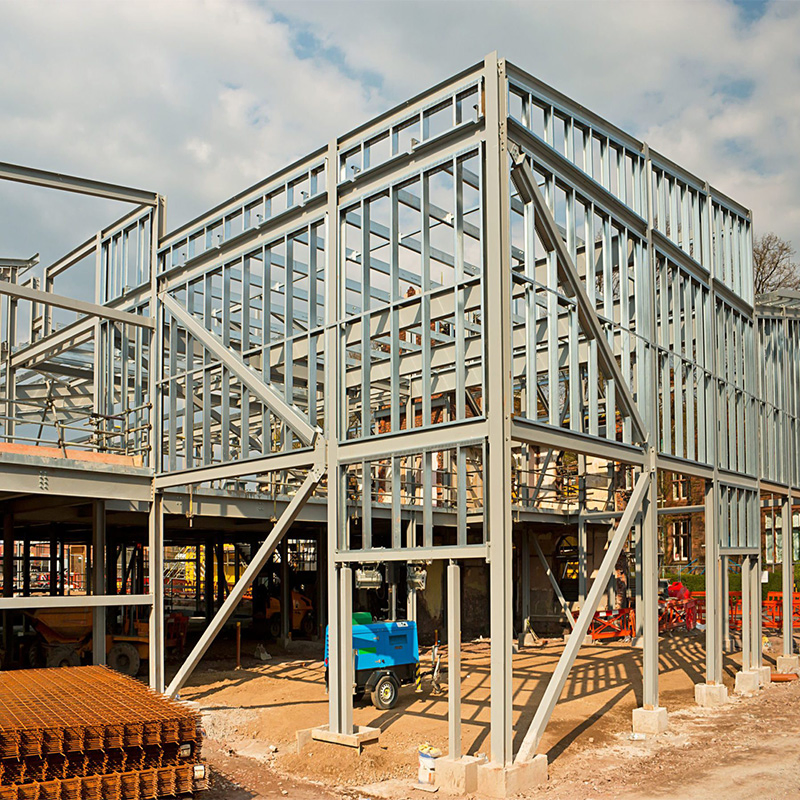 Heavy Duty Industrial Steel Shed for Raw Material Outdoor Storage