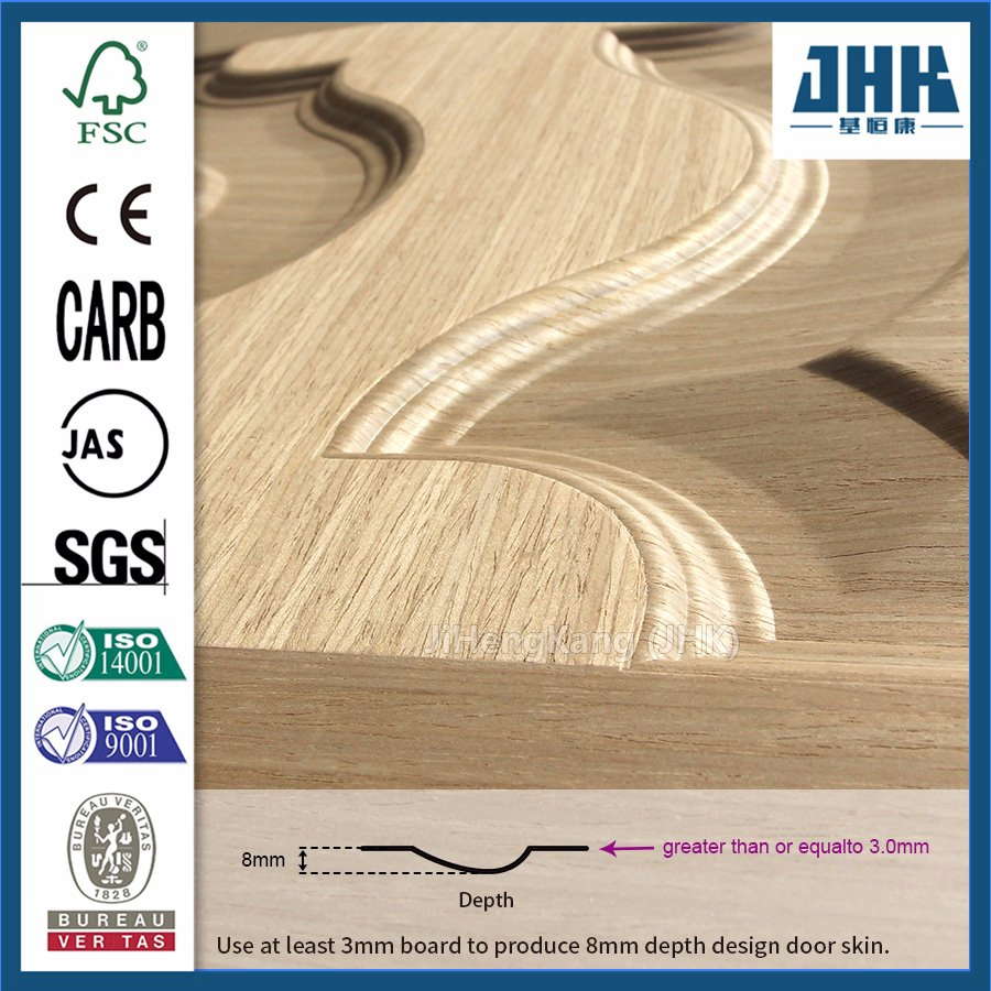 Jhk Glued Laminated Timber Price Design of Veneer Plywood Door