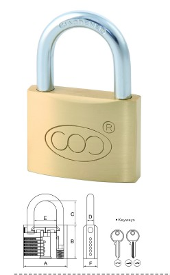 Security Heavy-Duty Solid Brass Padlock with Good Quality