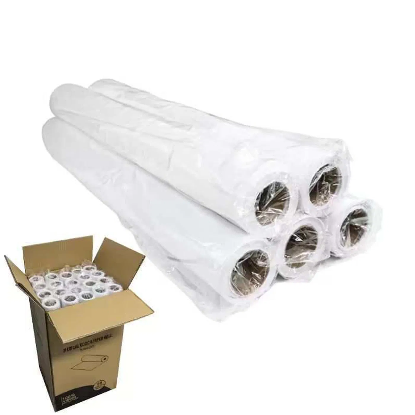 Disposable Bed Sheet Rolls Examination Paper Couch Roll Easy Perforation for Hospitals