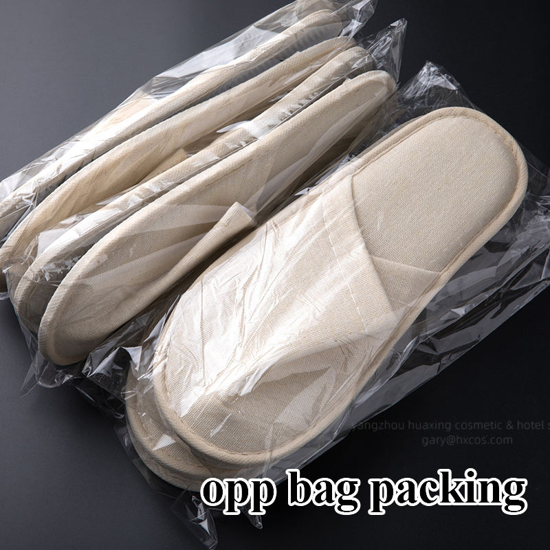 Disposable Slippers for Guests SPA Travel Hotel Slippers Disposable, Individually Wrapped Anti-Slip Slippers in Bulk