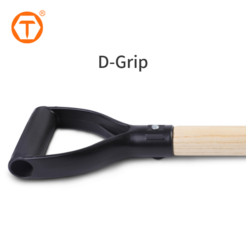 Hot Sale Digging Garden Hand Tool Gardening Square Shovel Short Timber D-Handle Spade Shovel