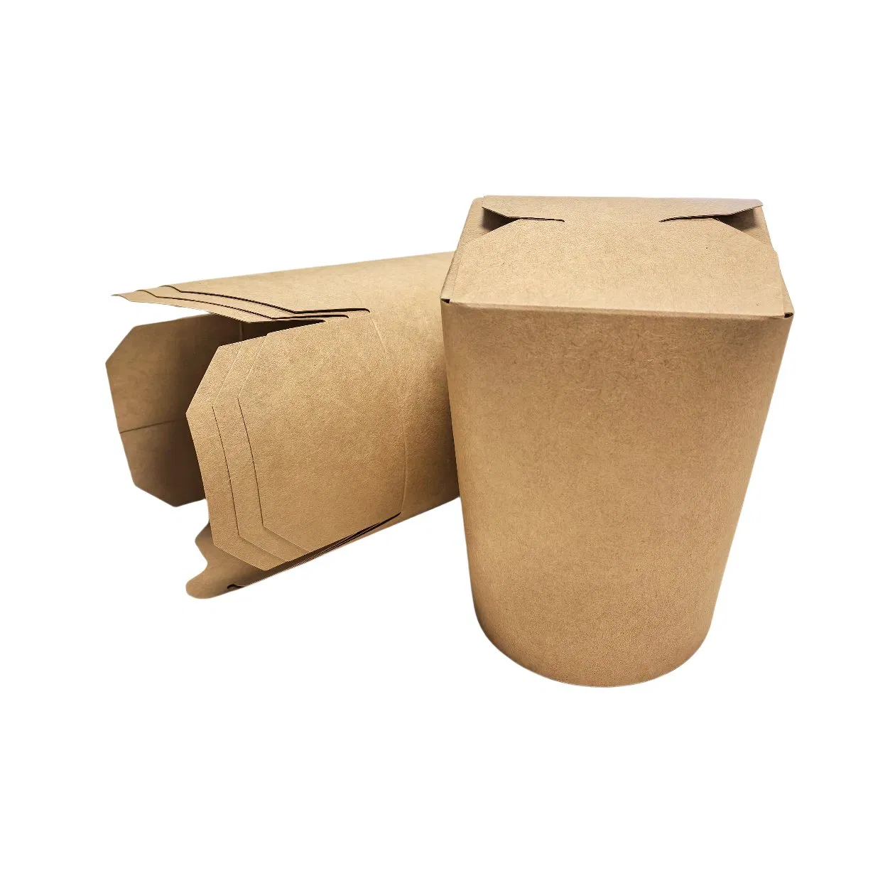 Disposable 1000ml Food Packaging Takeaway Round Bottom Noodle Paper Take Away Box