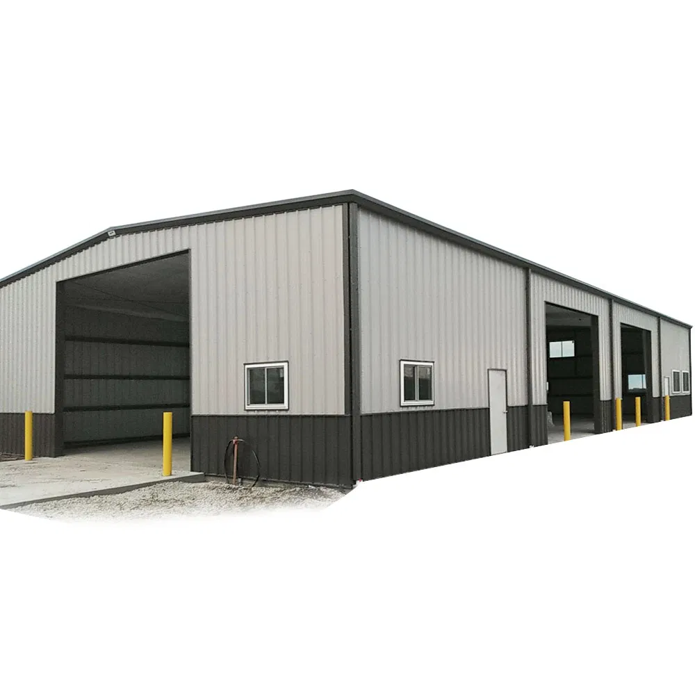 Customized Hot Dipped Galvanized Pre-Engineered Portal Light Metal Frame Structural Construction Prefabricated Nave Industrial Storage Shed Structures Steel