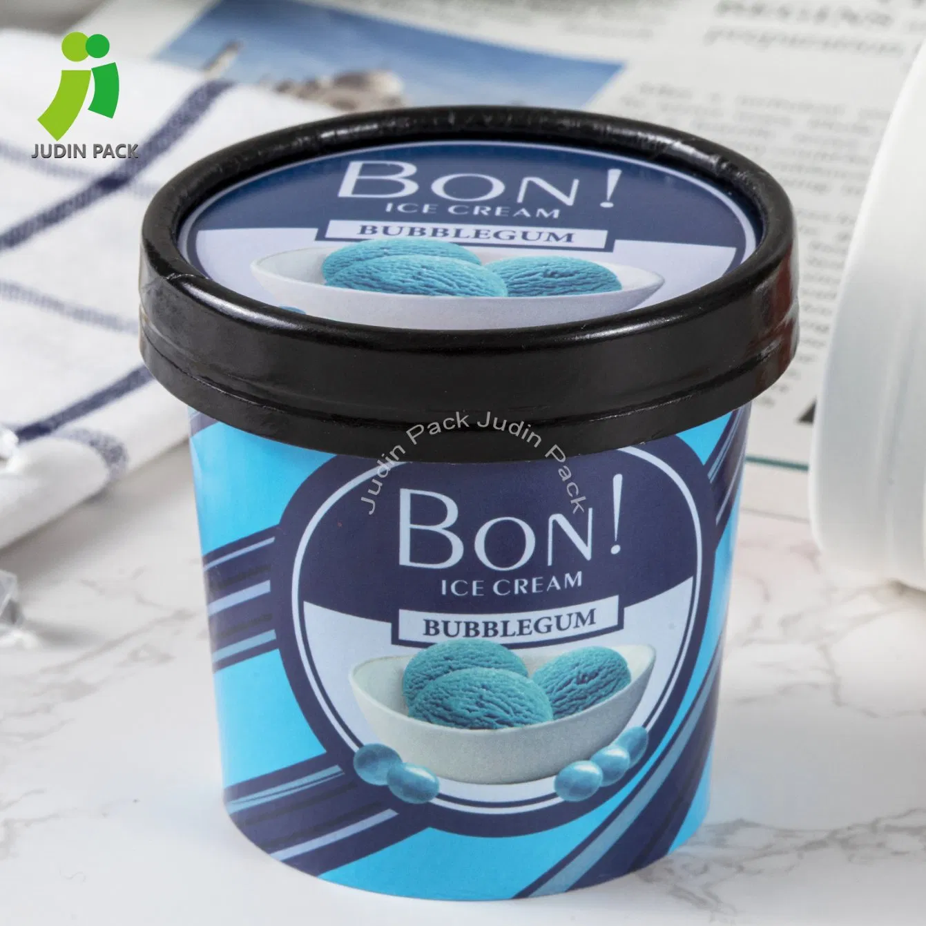 Frozen Yoghurt Paper Cup Disposable Design Ice Cream Paper Cups