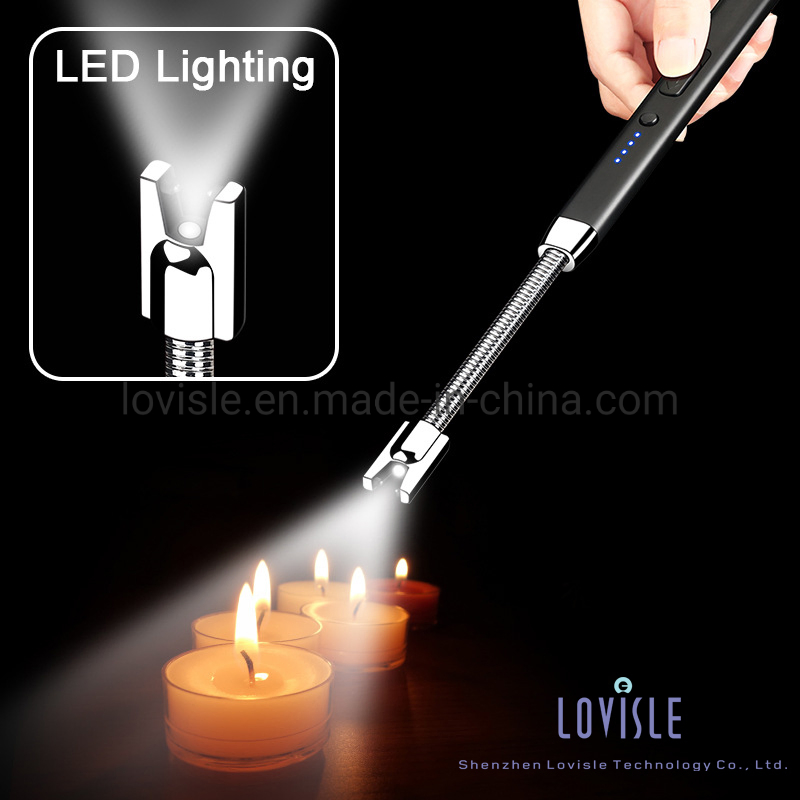 Rechargeable Electric Lighter Candle Arc Plasma Lighters for Candle Kitchen Camping Type-C