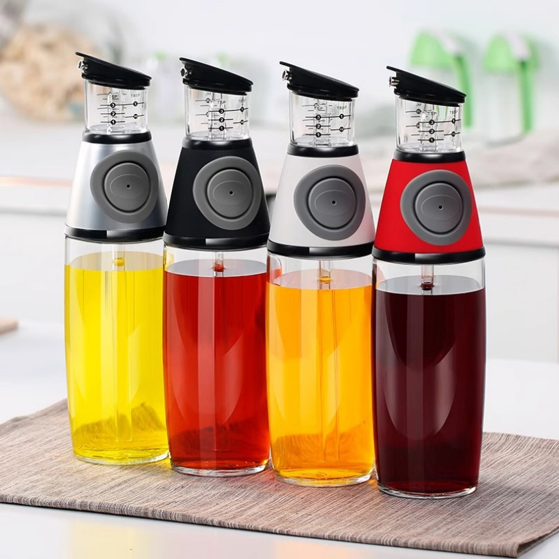 250ml 500ml Glass Cooking Oil Spray Olive Oil Bottle Dispenser Glass Bottle