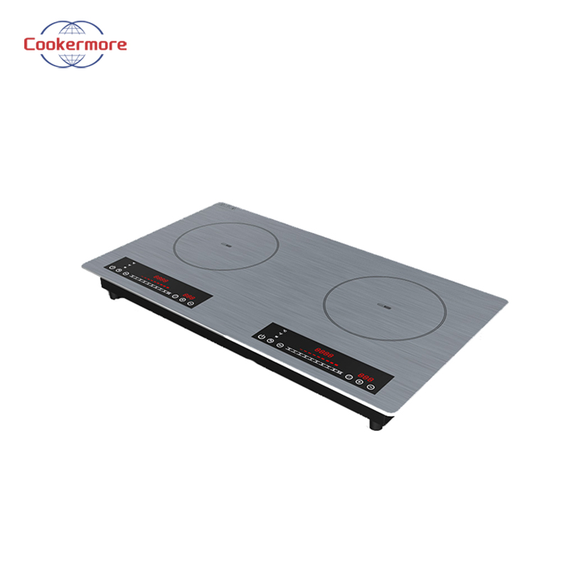 Home Appliance Energy Saving Portable Embedded Dual Screen Sliding Induction Cooker
