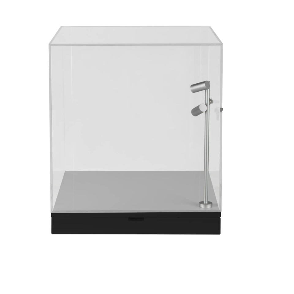 Counter Showcase White with LED Light Sneeze Guard Custom Acrylic Displays Product Display for Cosmetic and Jewelry