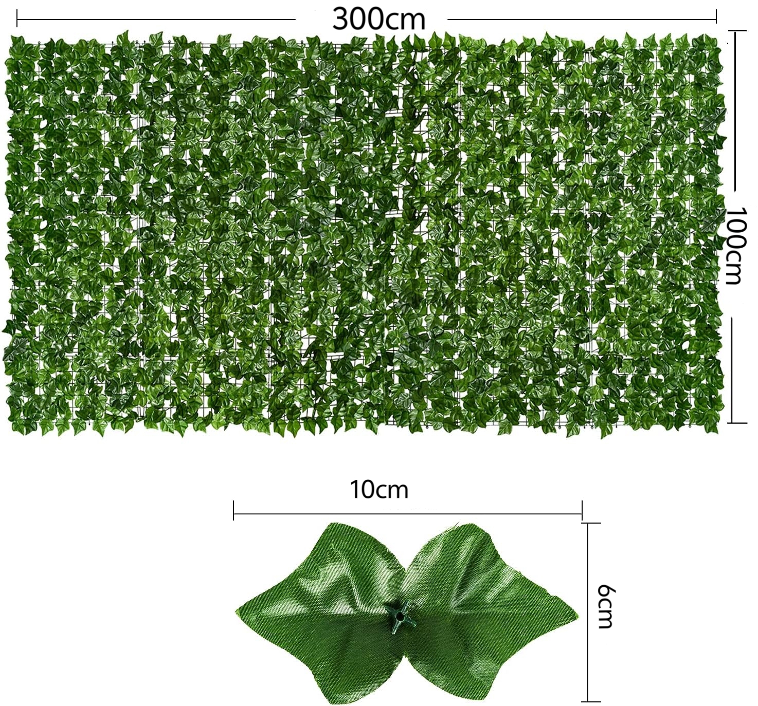 Забор-экран садовый уличный искусственный плющ лоза