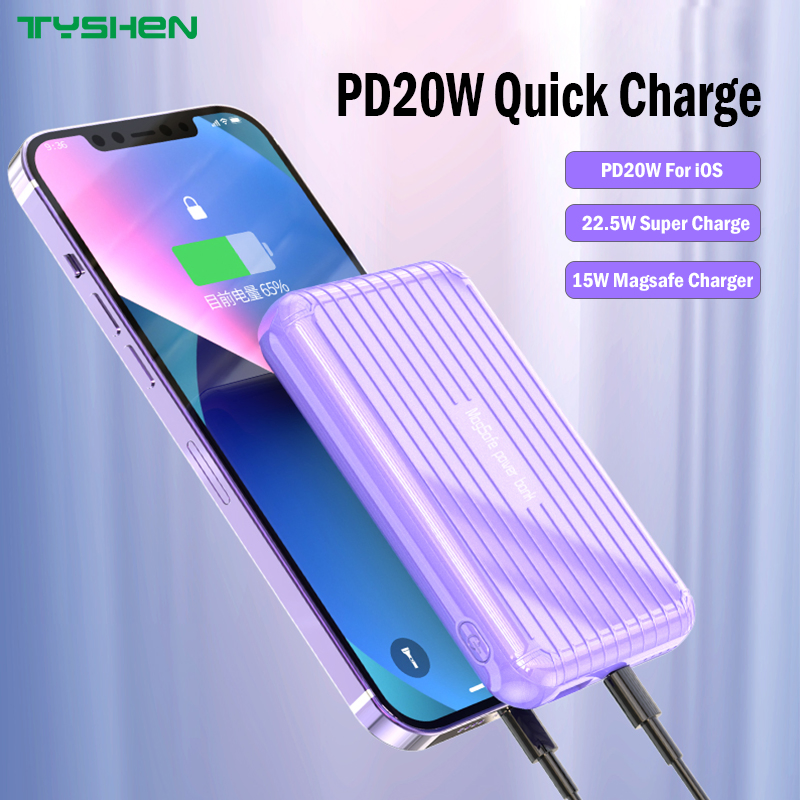 Magsafe Power Bank Wireless Power Bank Wireless Charge Output 15W Compatible