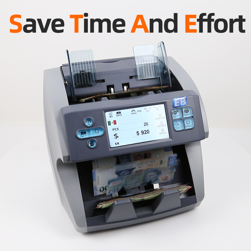 LD-6000 Mix value currency banknote counter with UV/MG/IR/2CIS Fake money detector counter