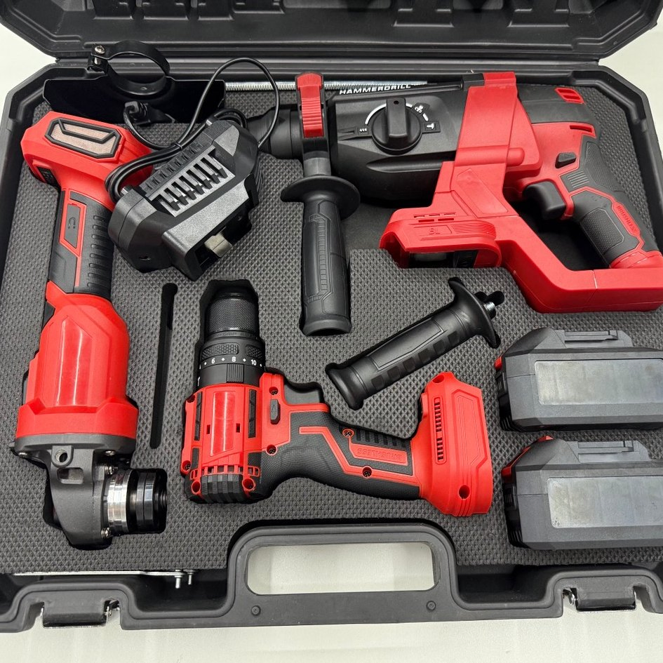 Glgw Factory Power Drills Kit 21V Portable Electric Cordless Brushless 18V Cordless Drill Lithium Battery Power Tools Kit